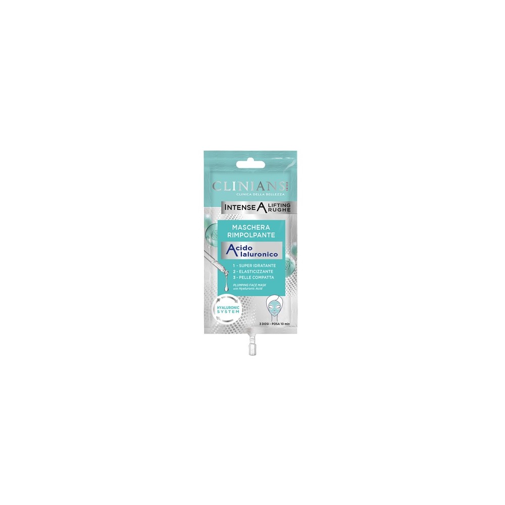 Clinians Intense A Lifting Rughe Maschera Rimpolpante Acido Ialuronico 15 ml 