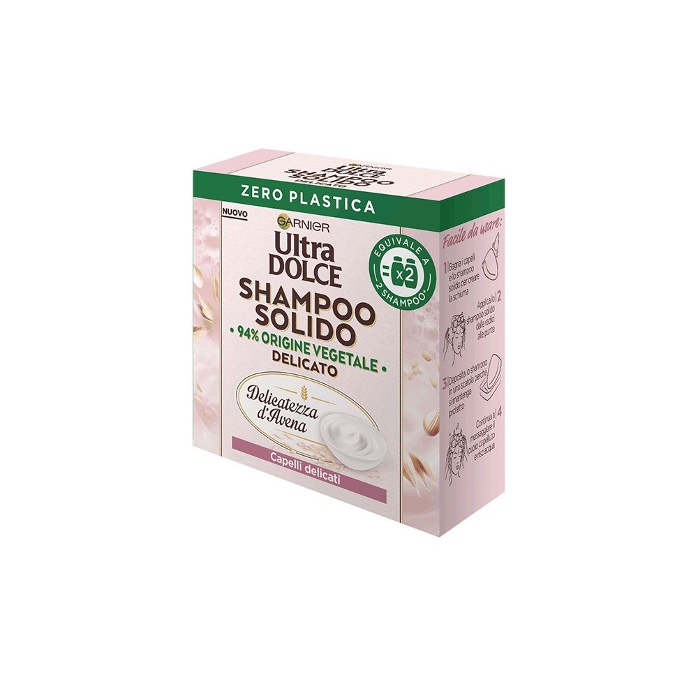 Garnier Ultra Dolce Shampoo Solido Delicatezza D'Avena 60 gr 