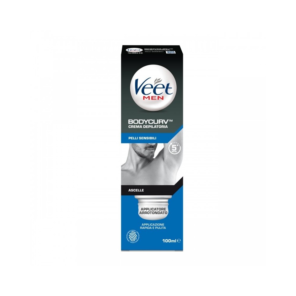 Veet Bodycurv Crema Depilatoria Pelli Sensibili 100 ml 