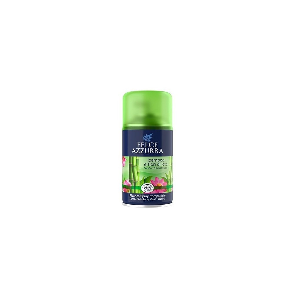 Felce Azzurra Bamboo e Fiori di Loto Ricarica Spray Profumatore Ambiente 250 ml 