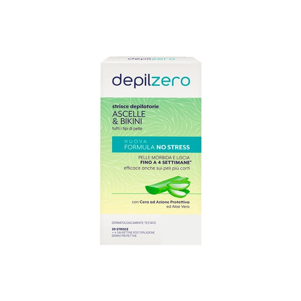 Depilzero Strisce Depilatorie Ascelle & Bikini 20 pz 