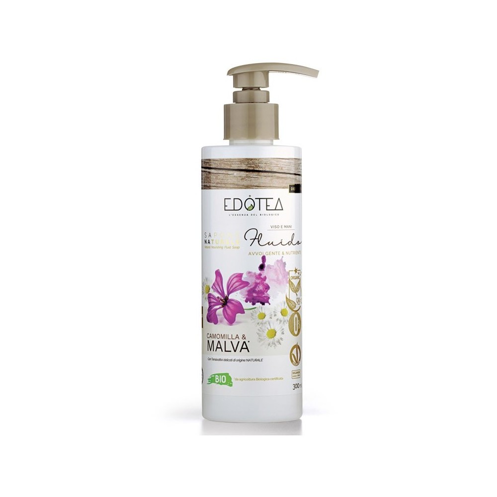 Edotea Sapone Naturale Fluido Camomilla E Malva 300 ml 