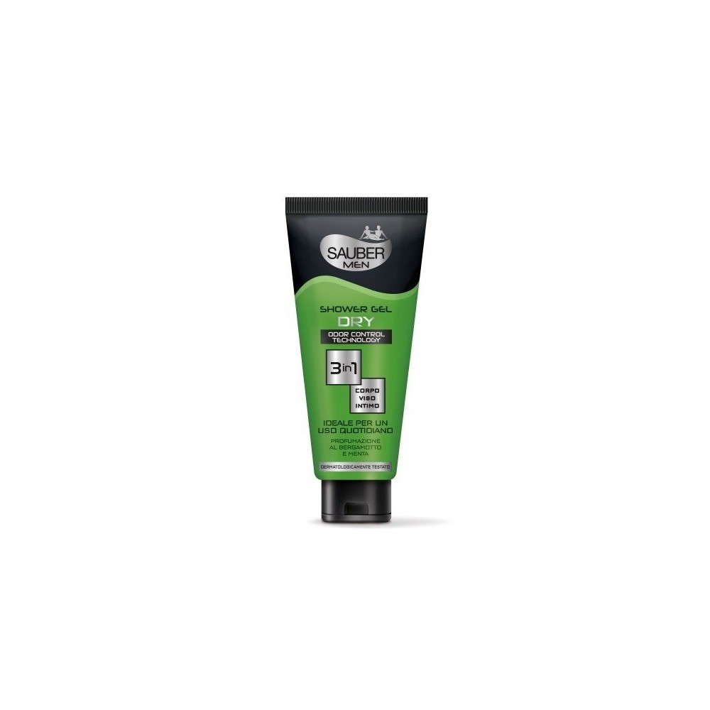 Sauber Men Shower Gel Dry 3 in 1 200 ml 