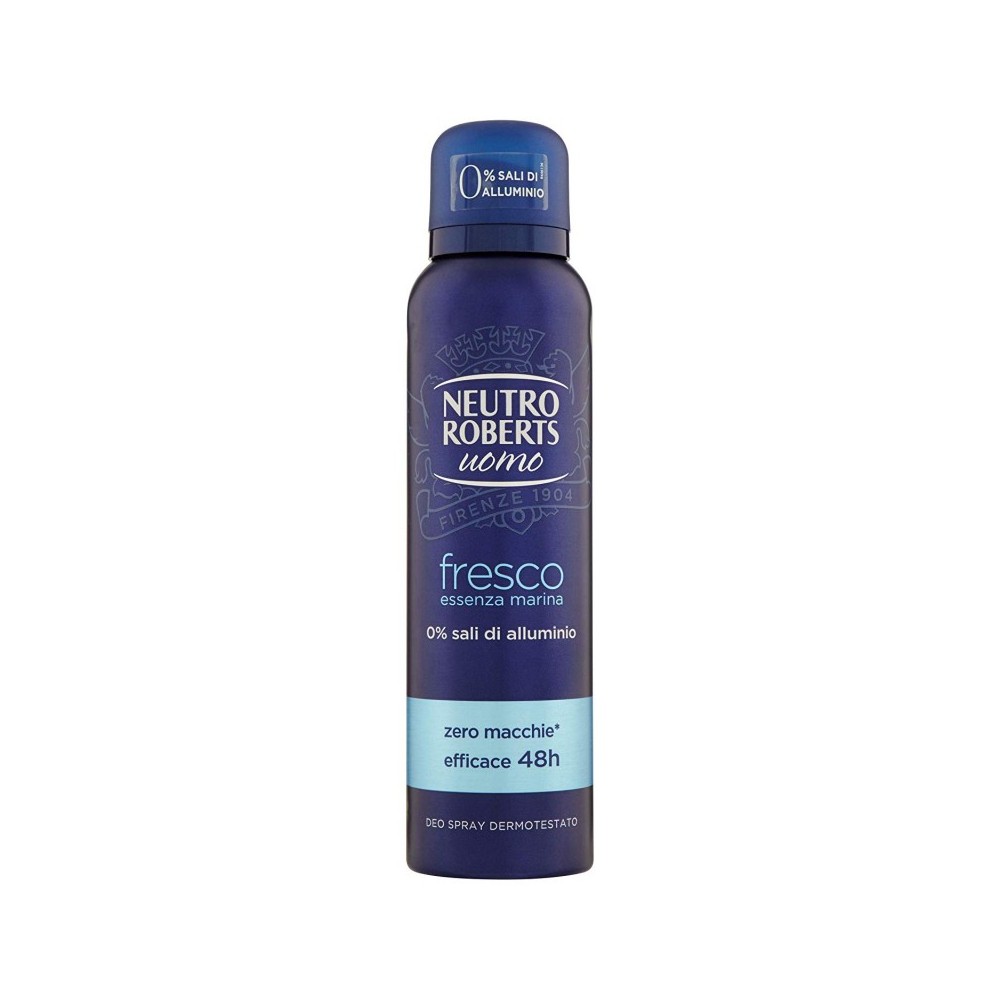 Neutro Roberts Deodorante Spray Uomo Fresco Essenza Marina 150 ml 