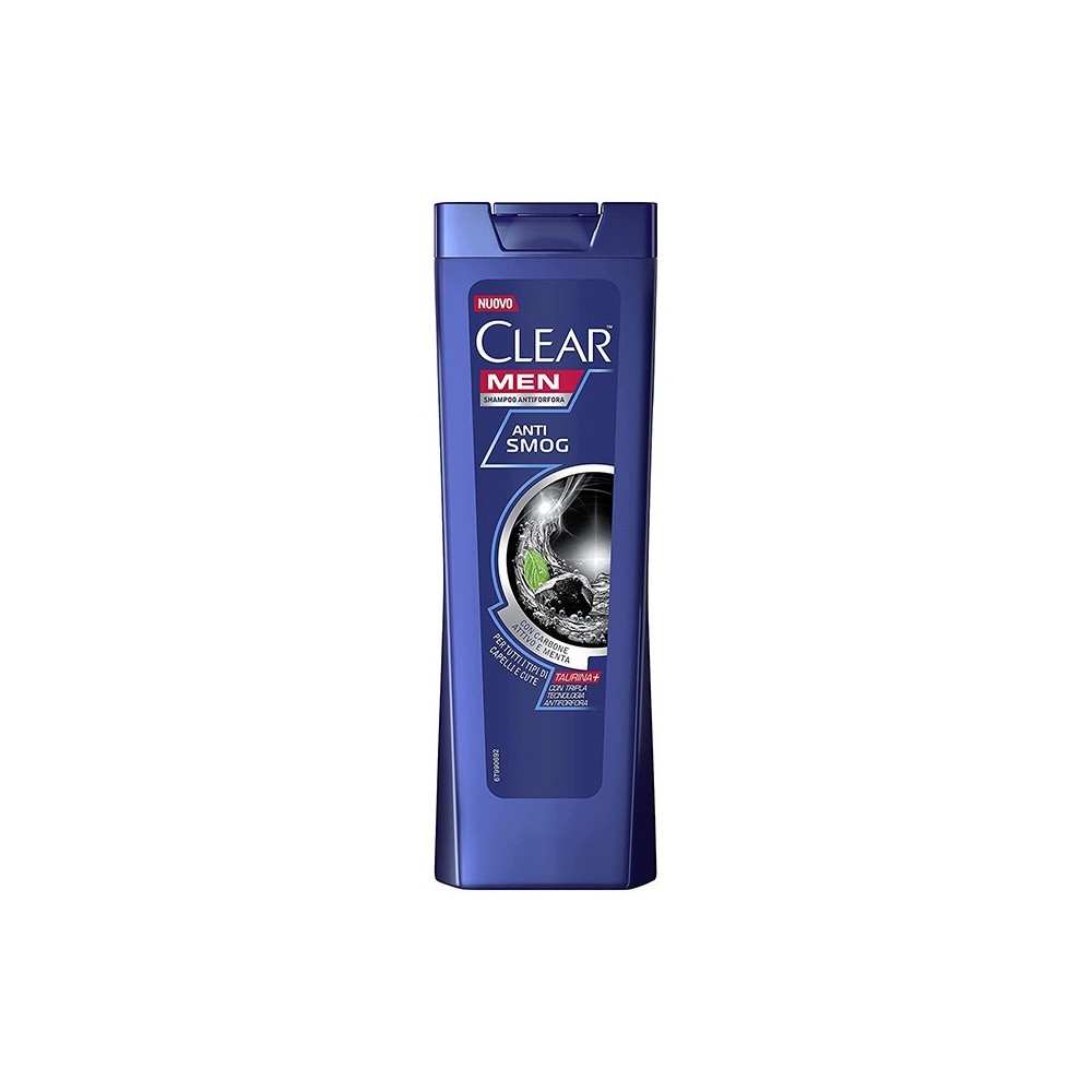 Clear Men Shampoo Antiforfora Antismog Con Carbone Attivo E Menta 225 ml 