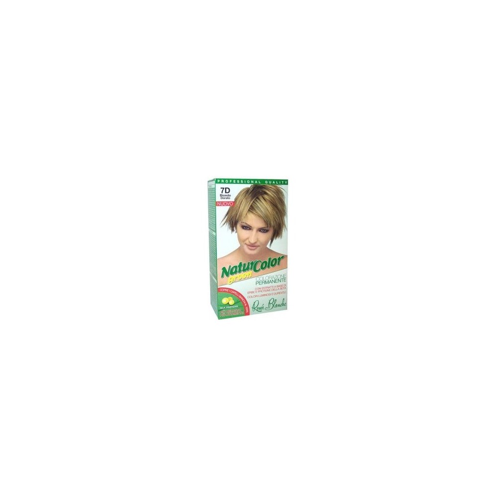 Renee Blanche Natur Color Green Colorazione Permanente Naturale - 7D Biondo Dorato 