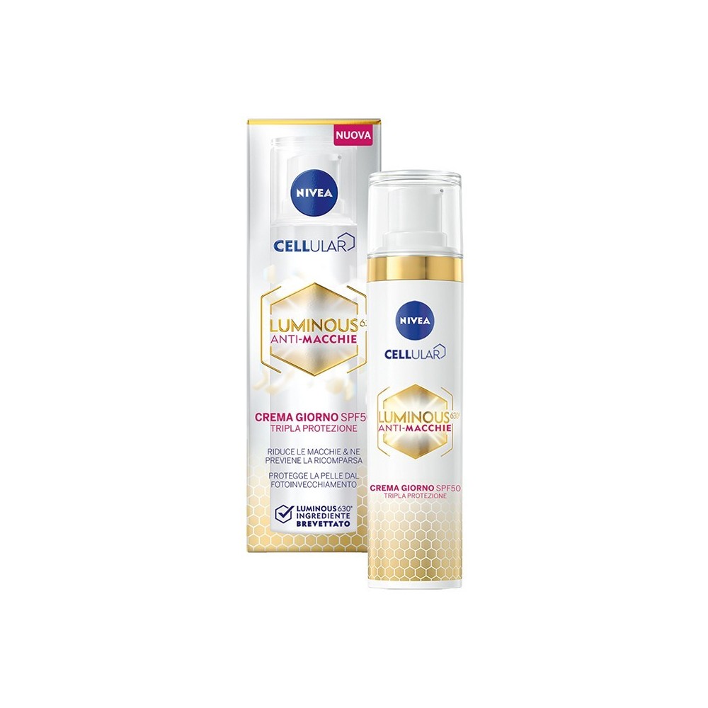 Nivea Cellular Luminous 630 Anti-Macchie - Crema Giorno SPF50 Tripla Protezione 40 ml 