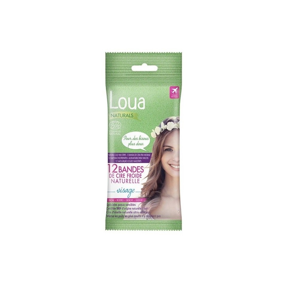 Loua Naturals Strisce Depilatorie Viso 12 pz 
