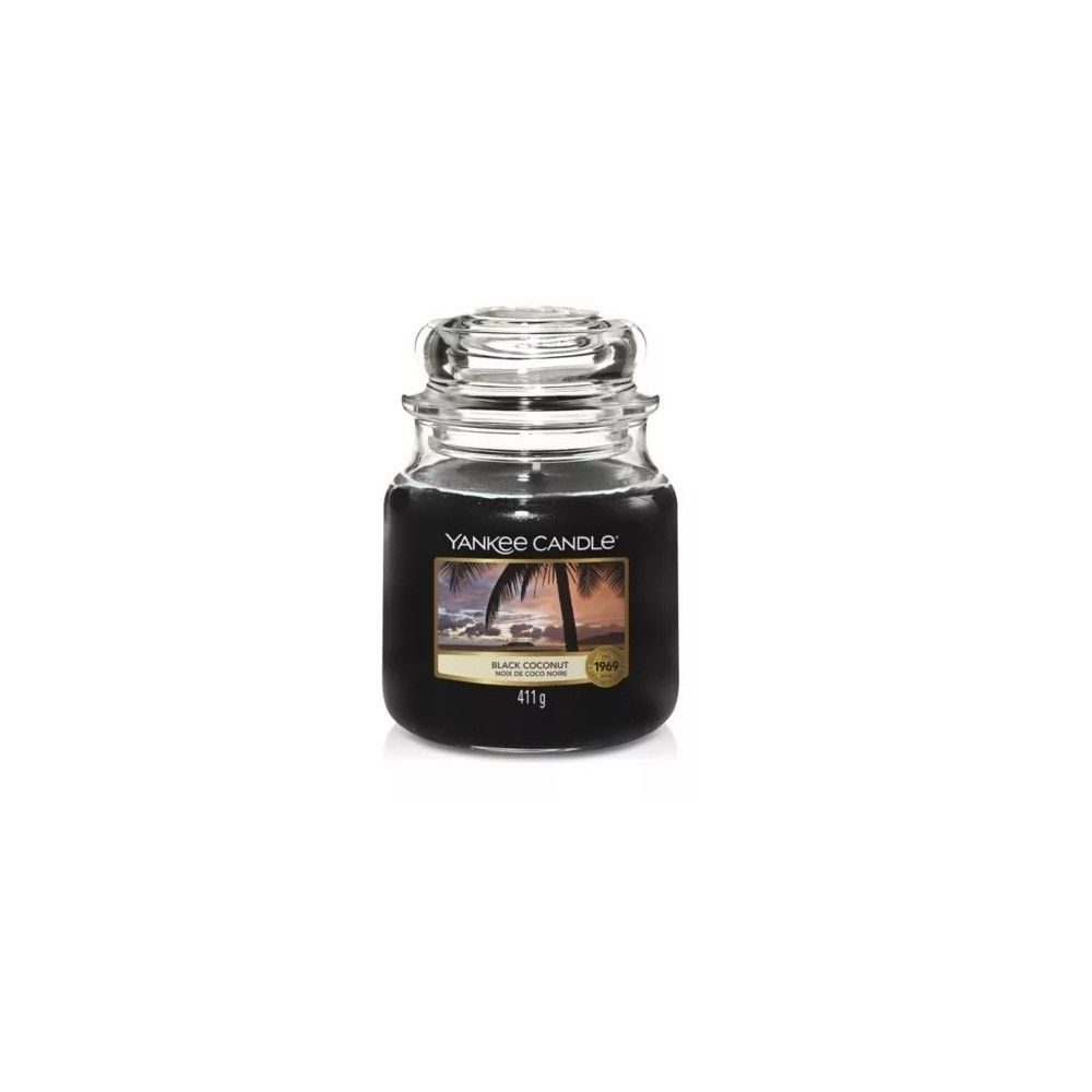 Yankee Candle Candela Profumata In Giara Media Black Coconut 411 g 