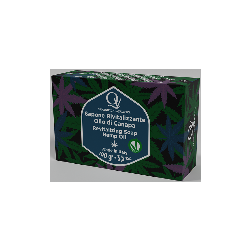 Saponificio Acquaviva Sapone Rivitalizzante Olio Canapa 100 gr 