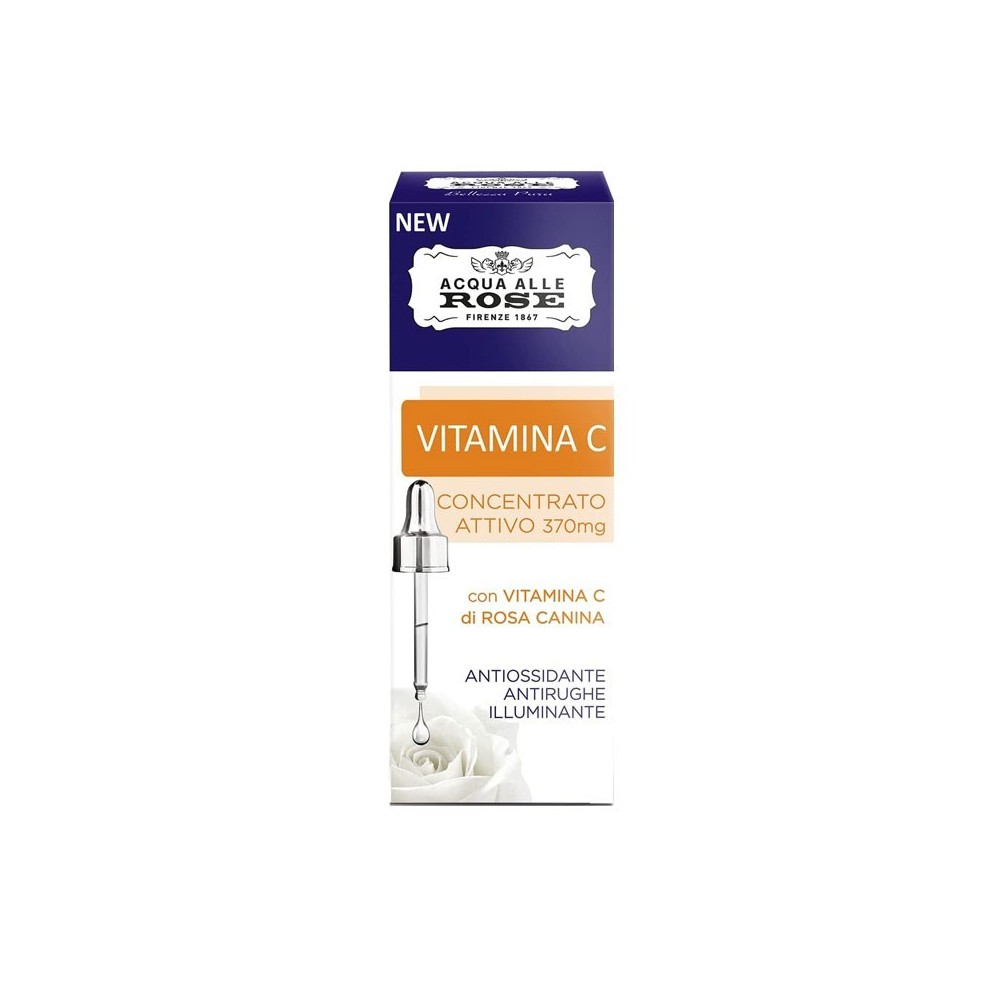 Acqua alle Rose Siero Antirughe Illuminante Vitamina C Concentrato Attivo 30 ml 