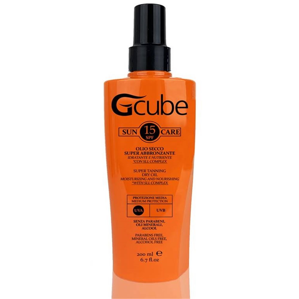 Gcube Sun Olio Secco SPF 15 200 ml 