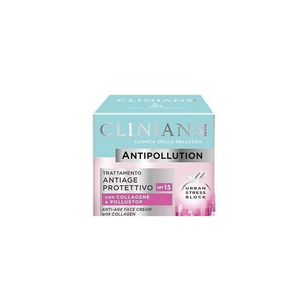 Clinians Antipollution Trattamento Antiage Protettivo SPF 15 50 ml 