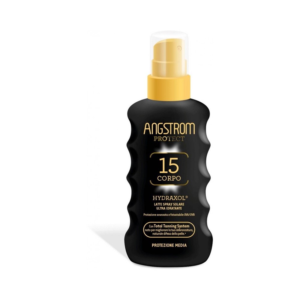 Angstrom Hydraxol Latte Solare Spray Corpo Ultra Idratante SPF 15 175 ml 