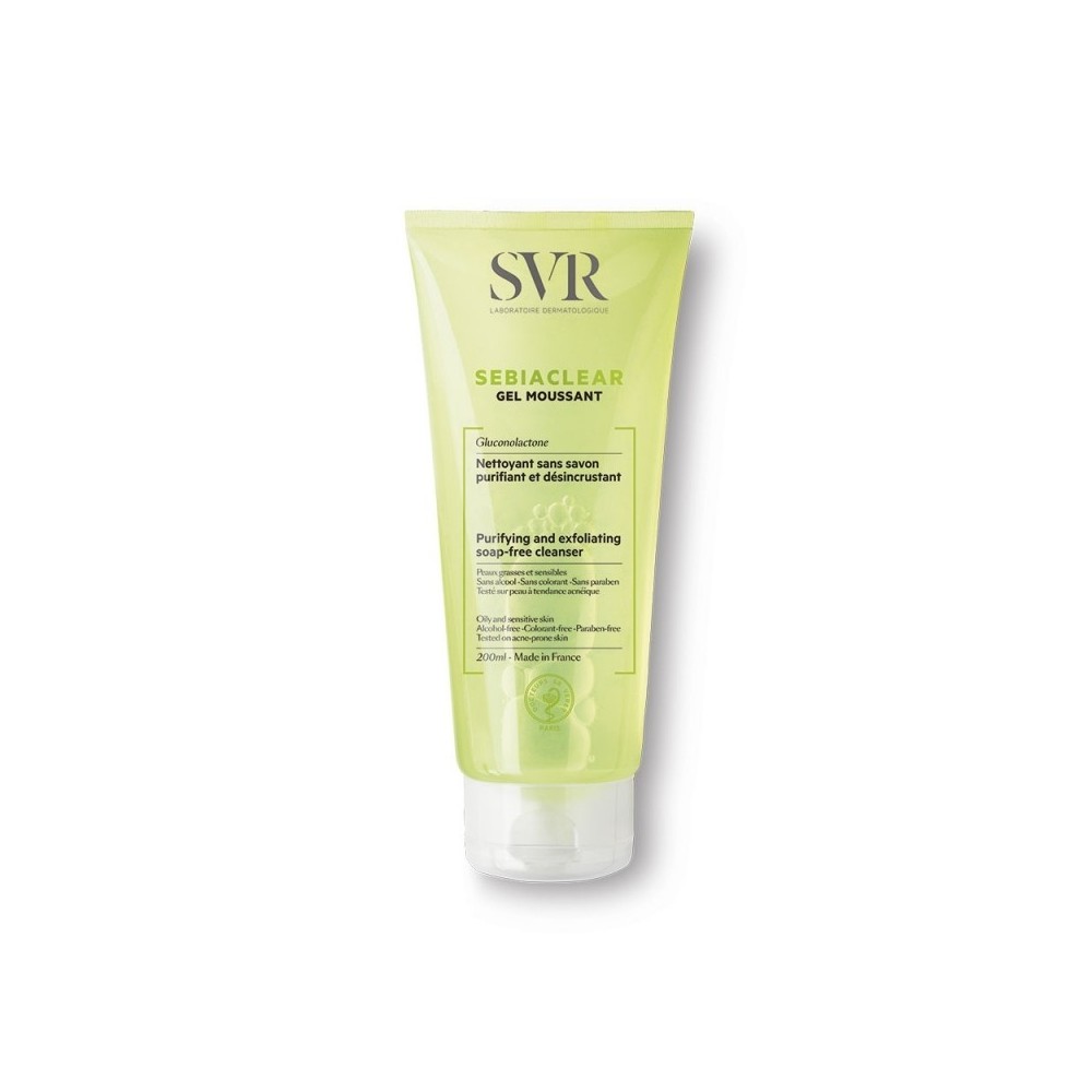 SVR Sebiaclear Gel Moussant Detergente Purificante Esfoliante 200 ml 