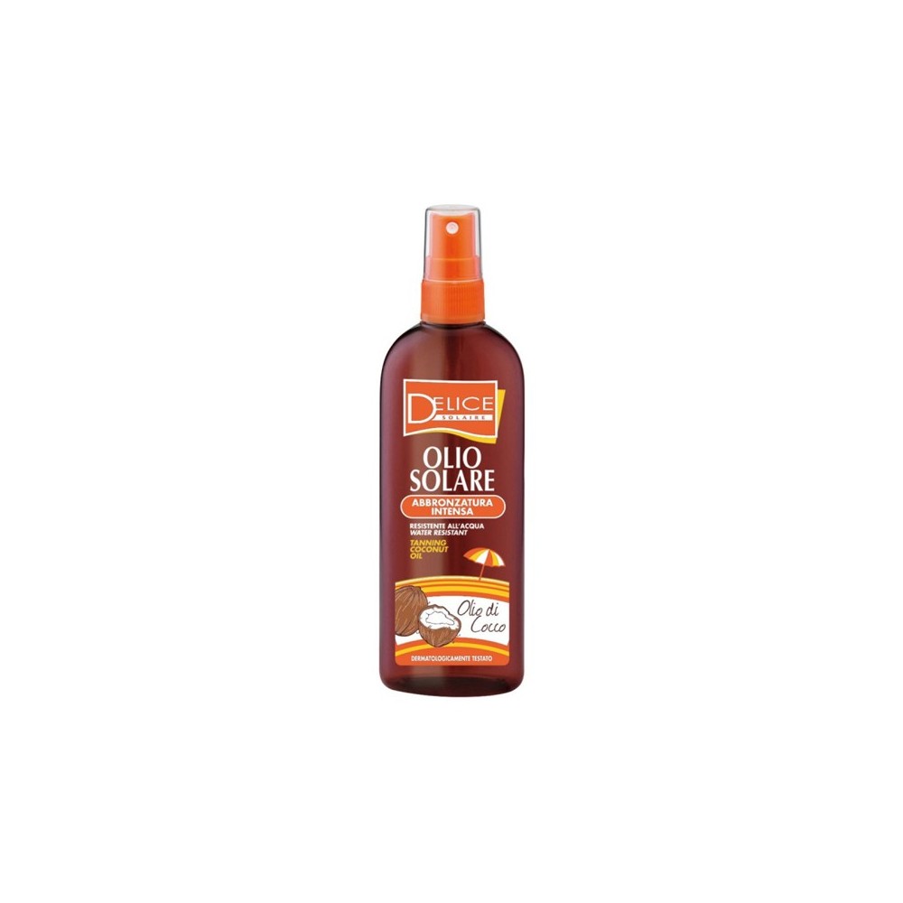 Delice Olio Solare Spray Abbronzatura Intensa Con Olio Di Cocco 150 ml 