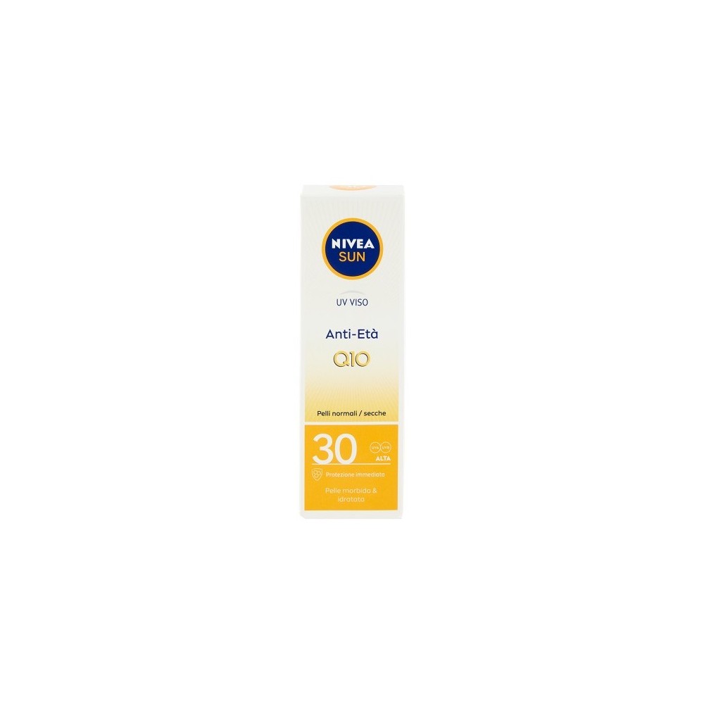 Nivea Sun Uv Viso Crema Solare Anti-Età Q10 SPF 30 50 ml 
