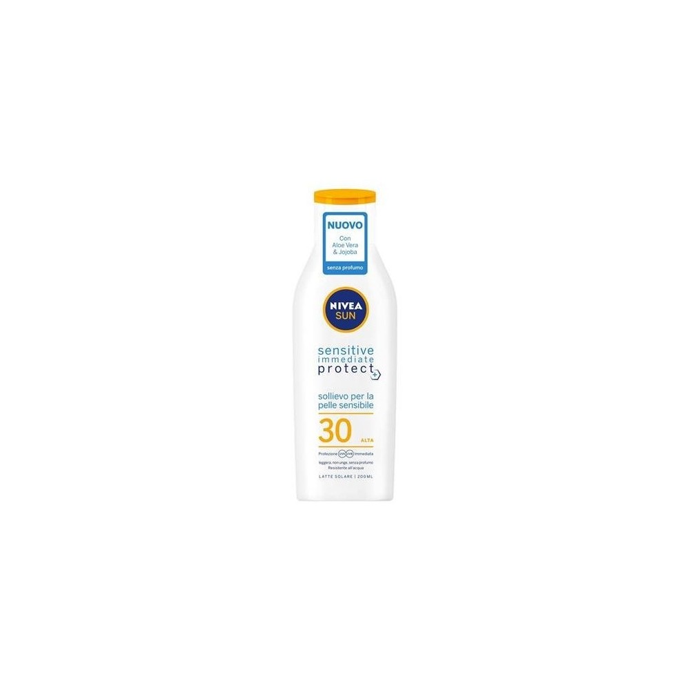 Nivea Sun Sensitive Immediate Protect Latte Solare Pelli Sensibili SPF 30 200 ml 