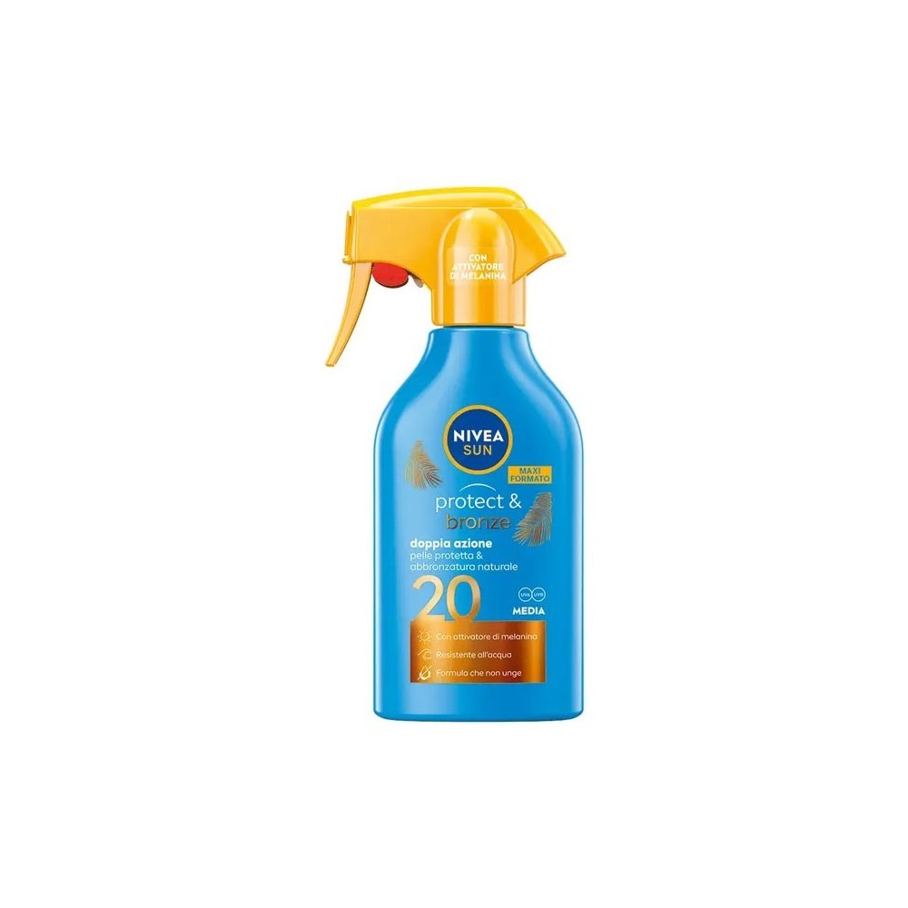 Nivea Sun Protect & Bronze Spray Solare Resistente All'Acqua SPF 20 270 ml 