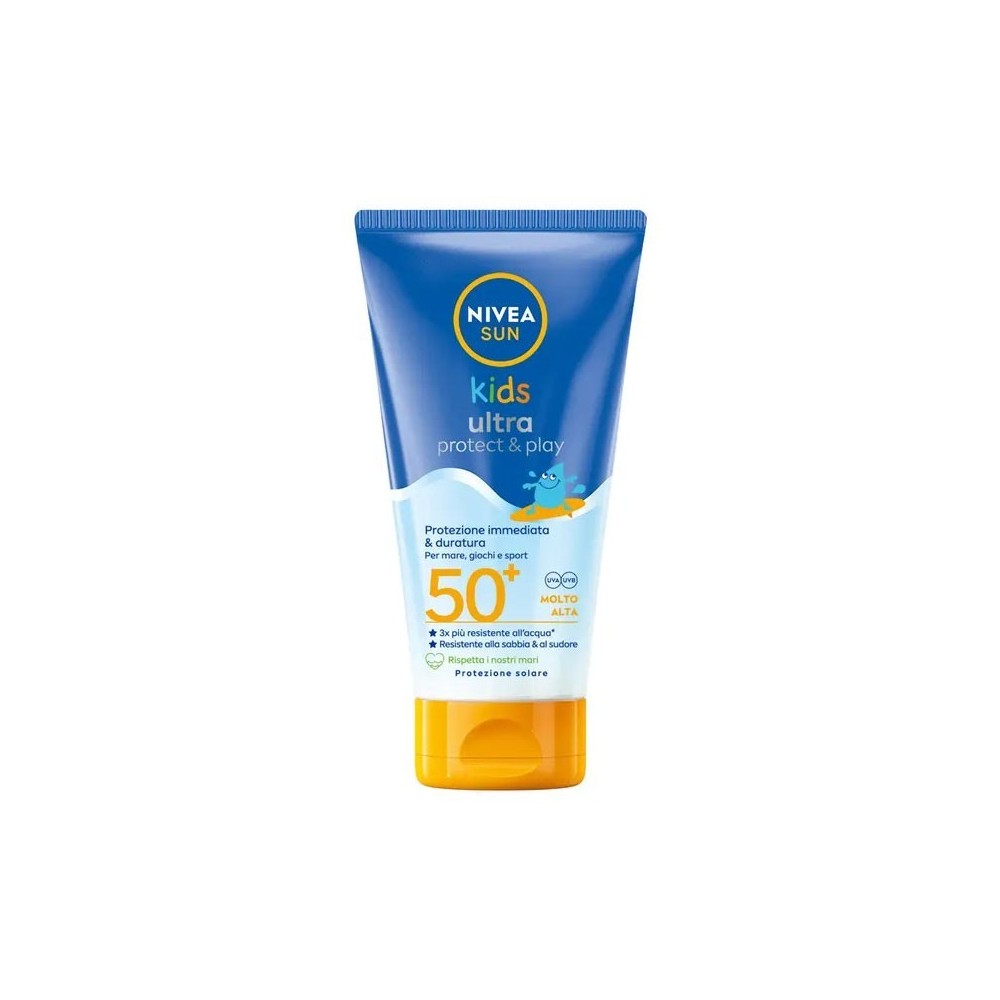 Nivea Sun Kids Ultra Protect & Play Crema Solare Bambini SPF 50+ 150 ml 