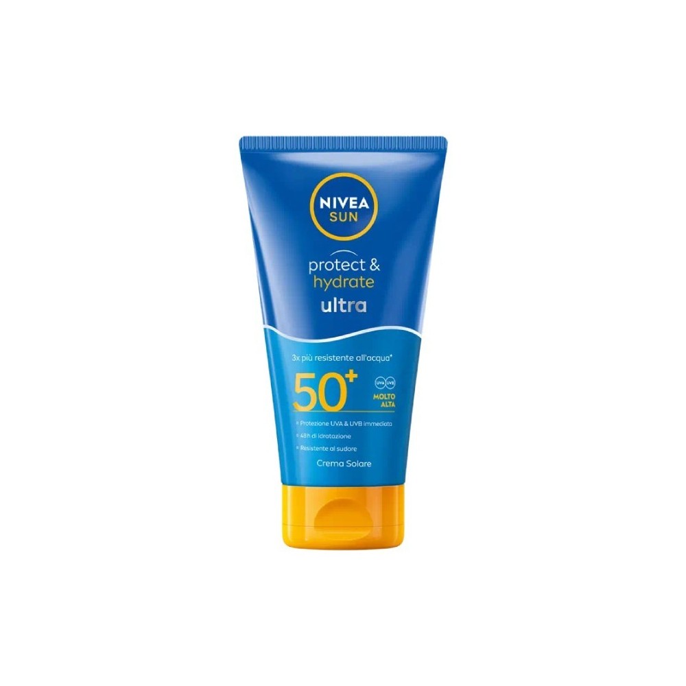 Nivea Sun Protect & Hydrate Ultra Crema Solare Resistente All'Acqua SPF 50+ 150 ml 