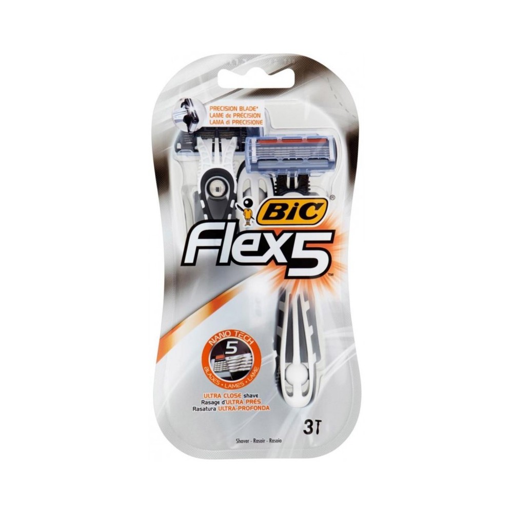 Bic Flex5 Rasoi Usa E Getta 3 pz 