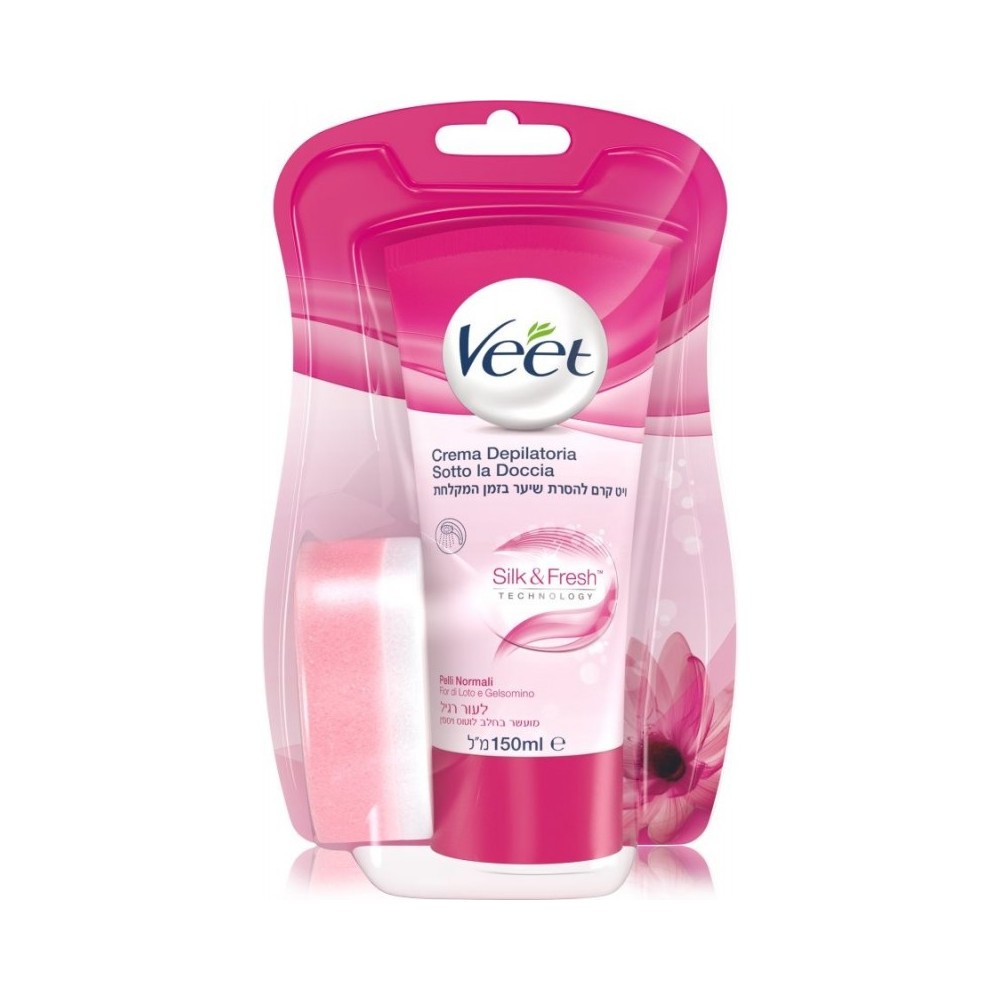VeetSilk&Fresh Crema Depilatoria Sotto la Doccia Pelli Normali 150 ml 