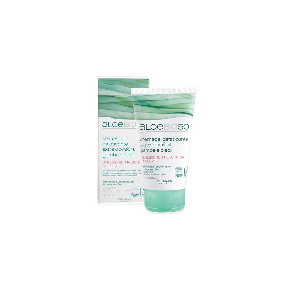 Athena's AloeBio50 Cremagel Defaticante Extra-comfort Gambe e Piedi 50ML 