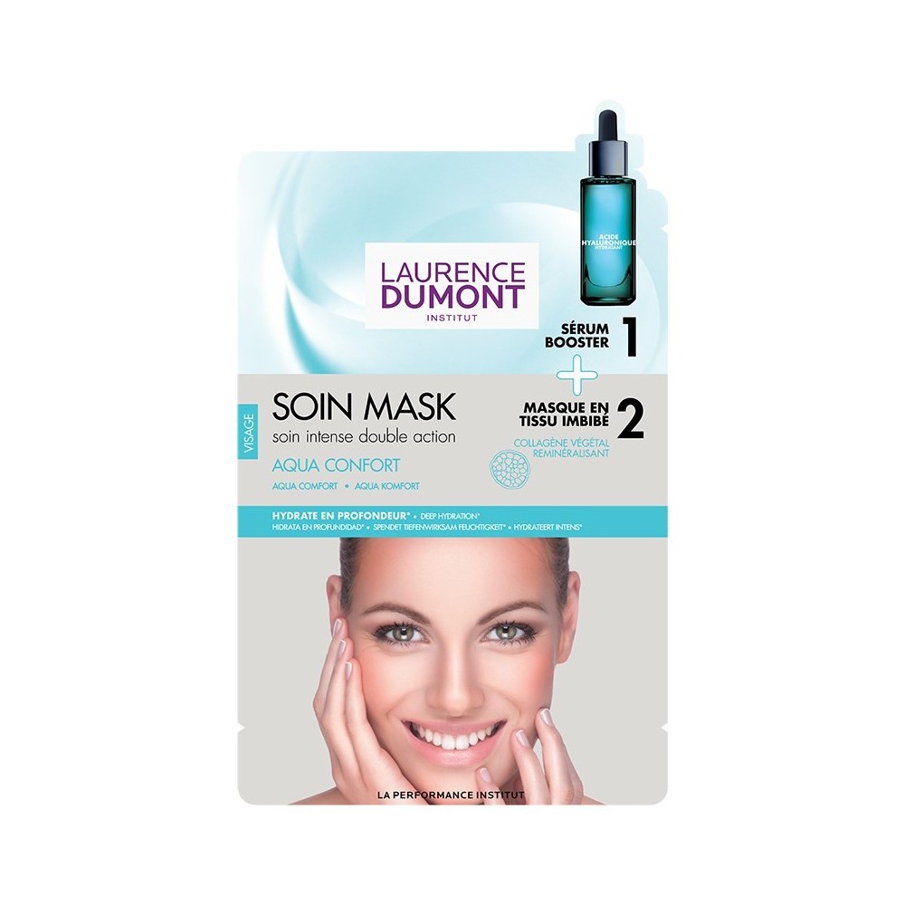 Laurence Dumont 2in1 Siero + Maschera In Tessuto Aqua Confort Idratante 