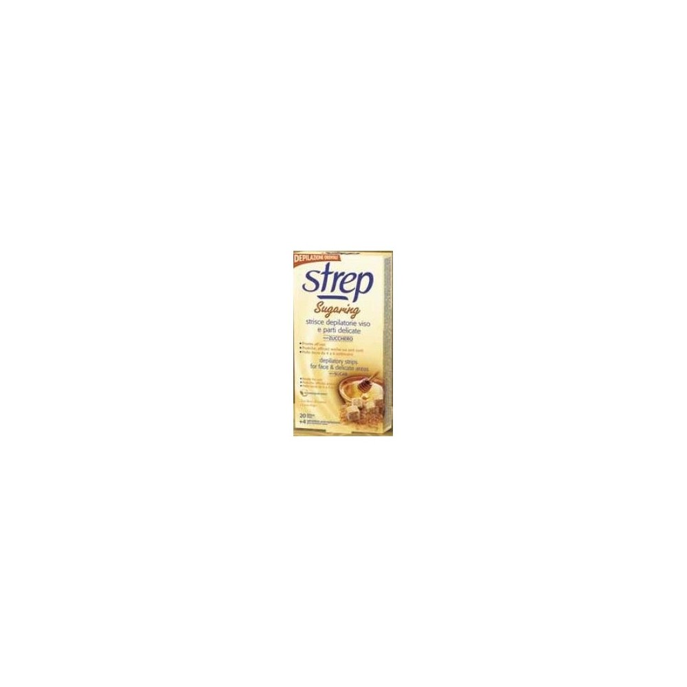 Strep Sugaring Strisce Depilatorie Viso Allo Zucchero 20 pz 