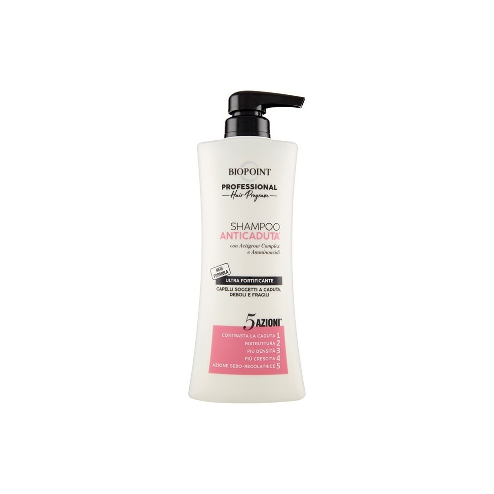 Biopoint Shampoo Anticaduta Ultra Fortificante Per Capelli Deboli E Fragili 400 ml 