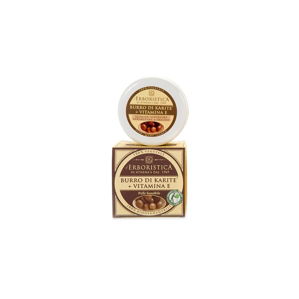 Athena's L'Erboristica Crema Viso-Mani-Corpo Burro Di Karite e Vitamina E 100ML 