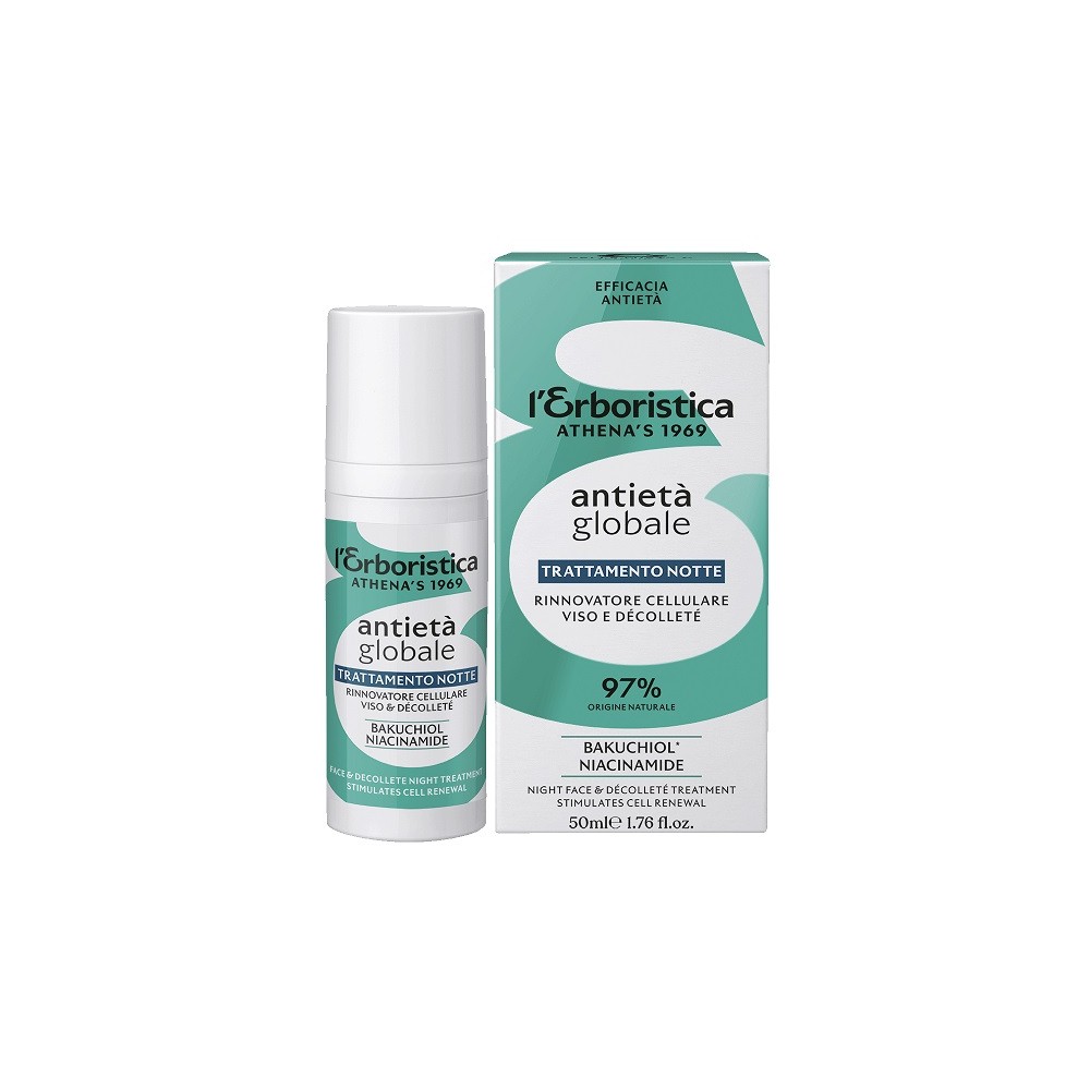 Athena's L'Erboristica Antietà Globale Trattamento Notte Viso e Decollete 50 ml 