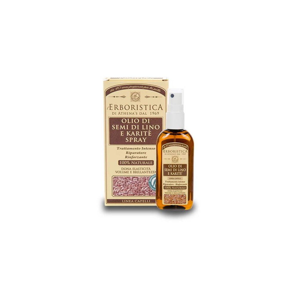 Athena's L'Erboristica Olio Di Semi di Lino e Karite Spray 100ML 