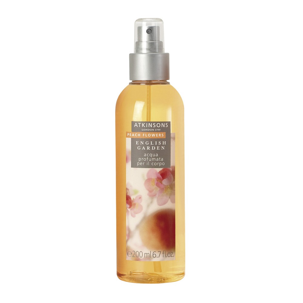 Atkinsons English Garden Peach Flowers Acqua Profumata per il Corpo 200ML 