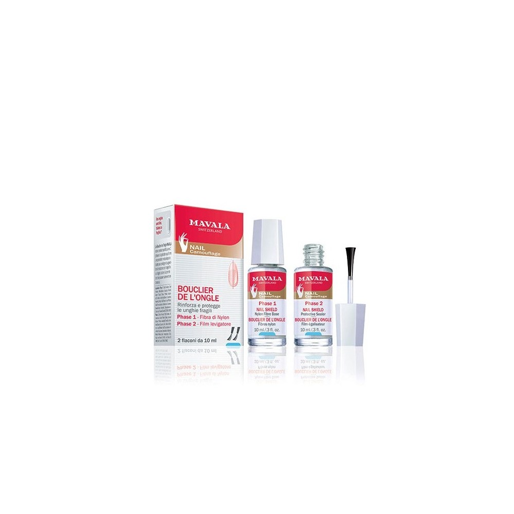 Mavala Bouclier De L'Ongle Rinforzante Unghie In 2 Fasi 2x10 ml 