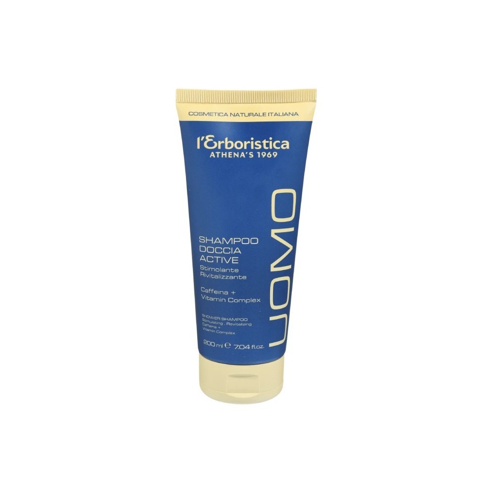 Athena's L'Erboristica Uomo Shampoo Doccia Active Stimolante Rivitalizzante 200 ml 