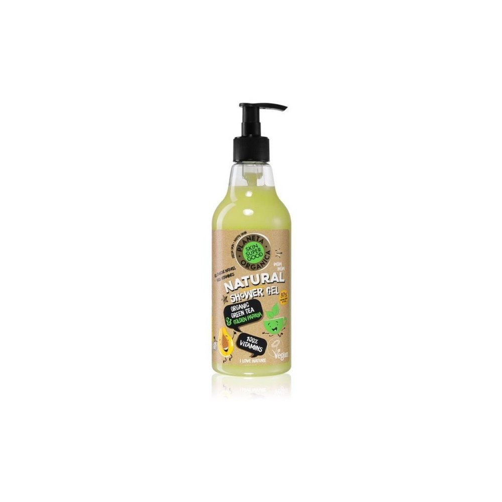 Planeta Organica 100% Vitamins Gel Doccia Con Vitamine 500 ml 