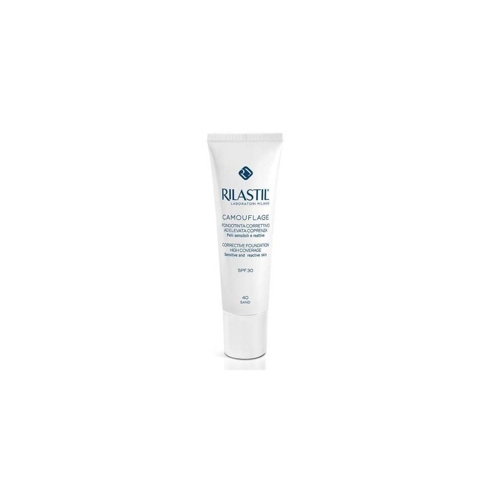 Rilastil Cosmetic Camouflage Fondotinta Correttivo Elevata Coprenza SPF30 - 40 Sand 