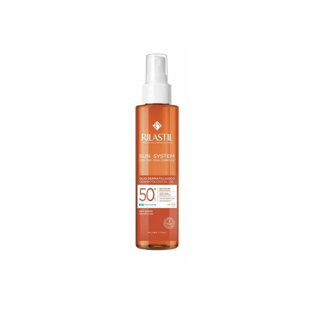 Rilastil Sun System Olio Dermatologico Solare SPF50+ 200 ml 