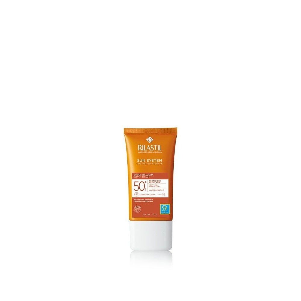 Rilastil Sun System Crema Solare Viso Idratante Vellutata SPF50+ 50 ml 