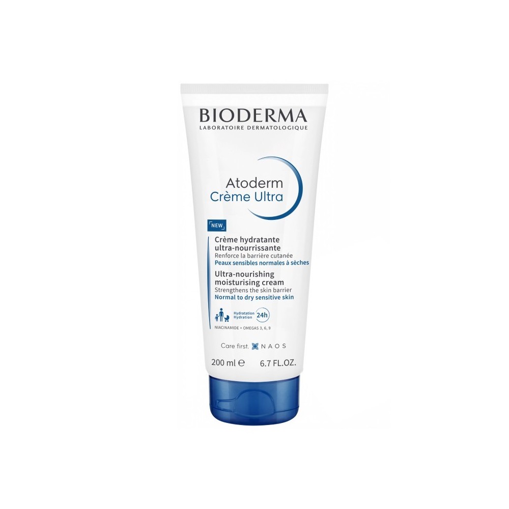 Bioderma Atoderm Crème Ultra Trattamento Viso E Corpo Idratante Ultra-Nutriente 200 ml 
