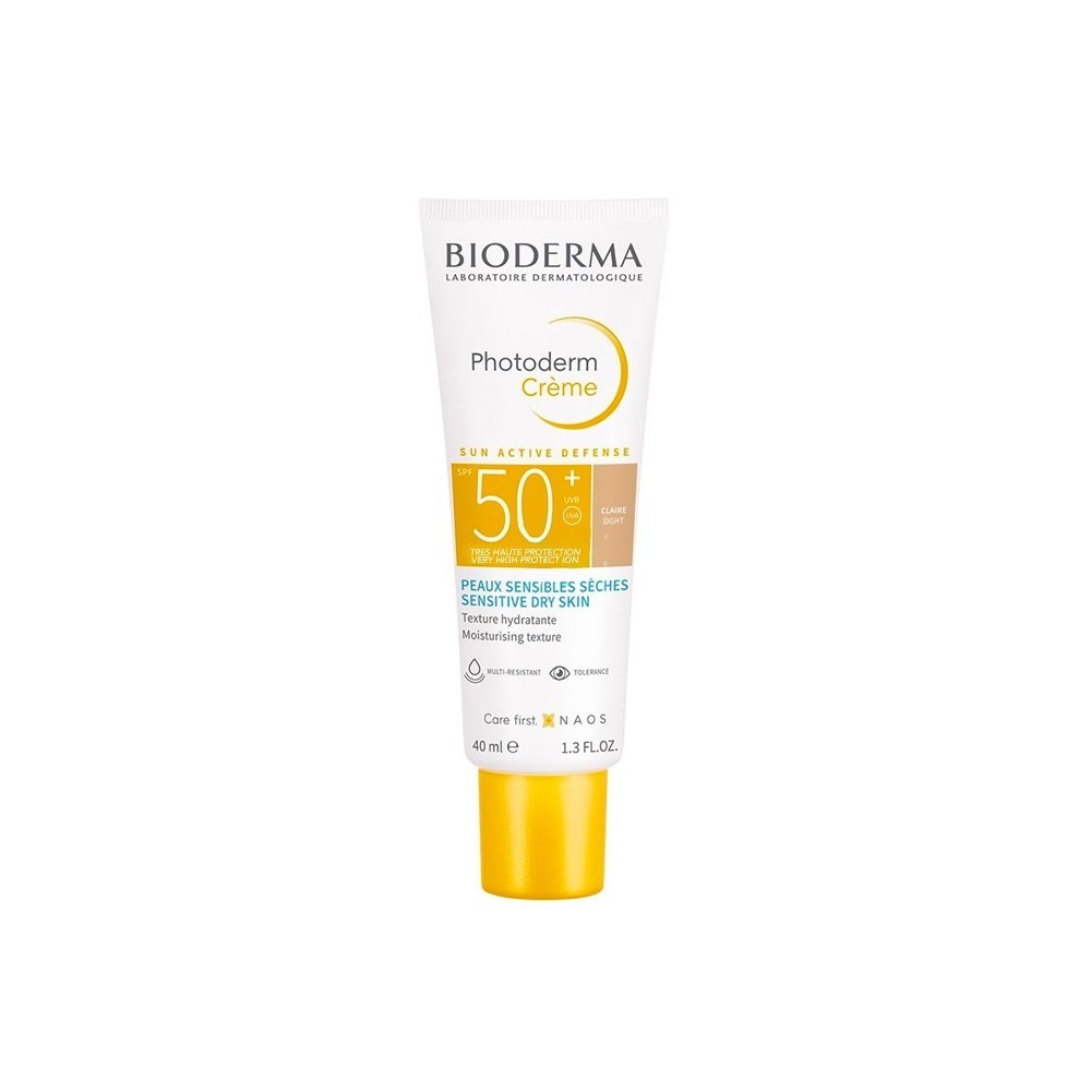 Bioderma Photoderm Creme SPF50+ Crema Solare Viso Colorata Per Pelli Sensibili - Claire 40 ml 