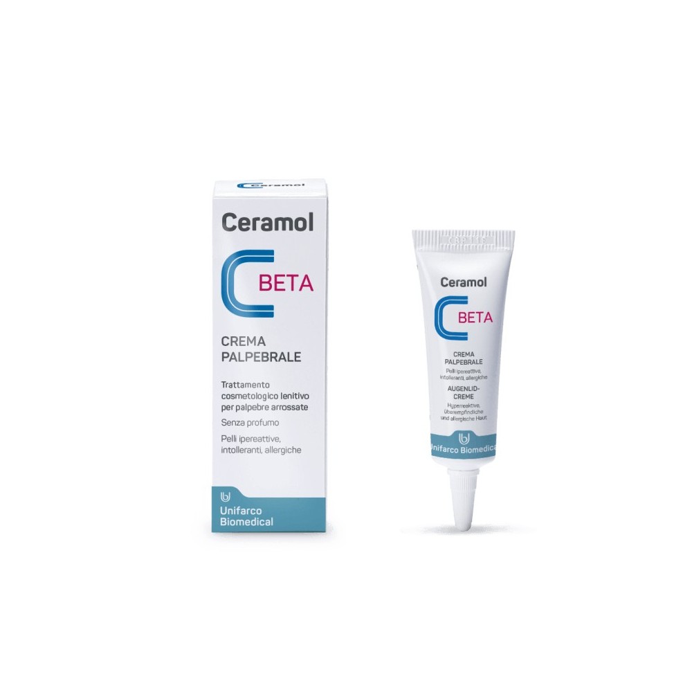 Ceramol Beta Crema Palpebrale - Trattamento Cosmetologico lenitivo Per Palpebre Arrossate 10 ml 