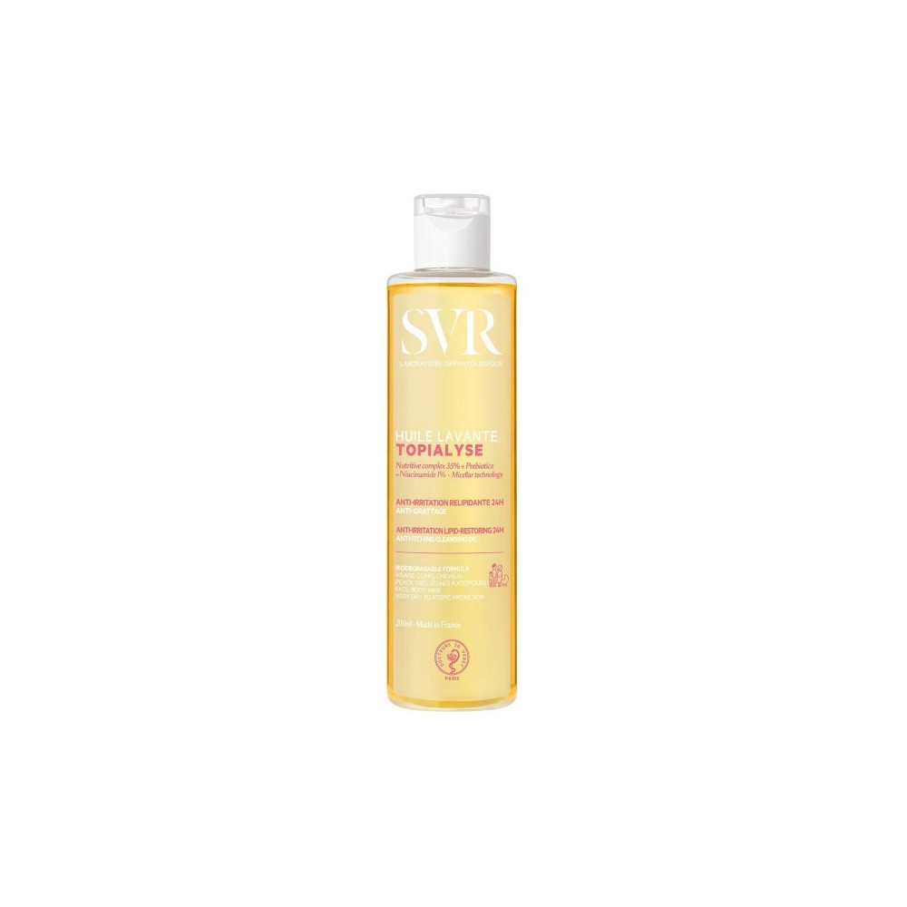SVR Topialyse Huile Lavante Olio Detergente Relipidante Anti-Irritazioni Viso E Corpo 200 ml 