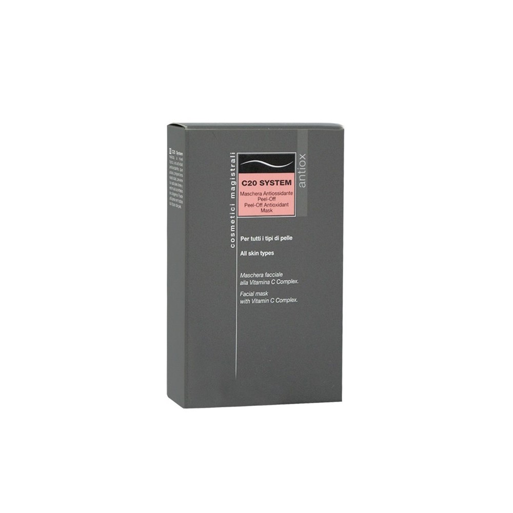 Difa Cooper Cosmetici Magistrali C20 System Antiox Maschera Viso Peel-Off Alla Vitamina C 5 pz 