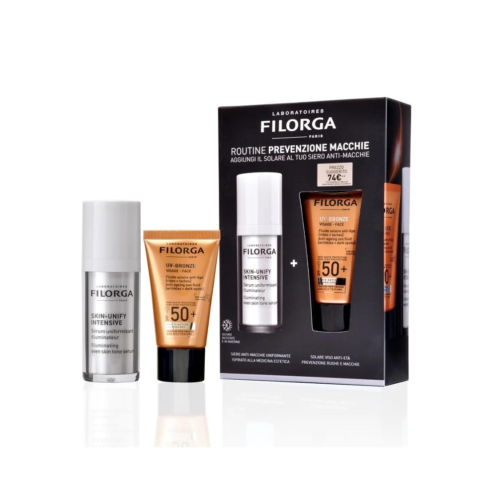Filorga Cofanetto Prevenzione Macchie Siero Skin-Unify + Solare Viso Uv-Bronze 50+ 