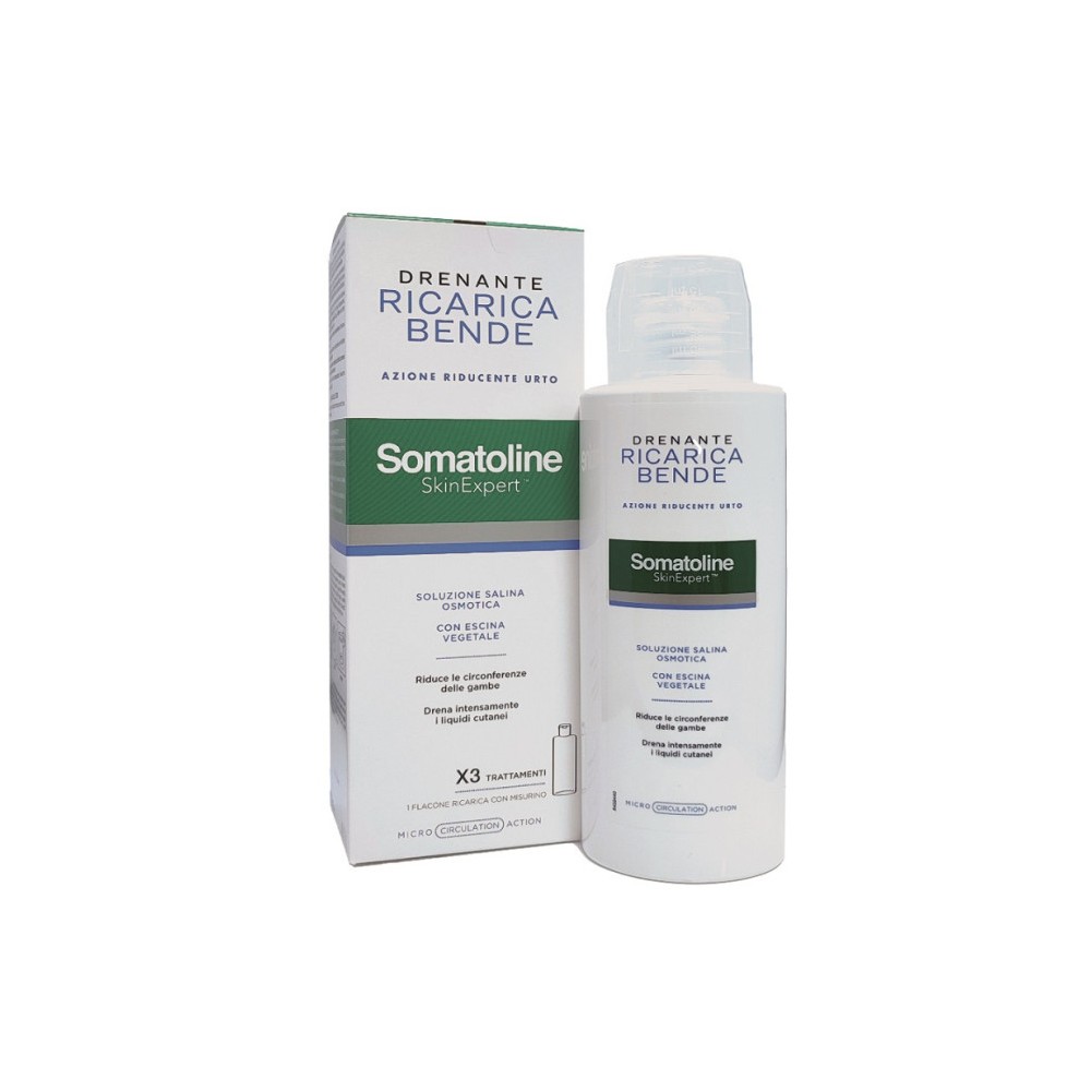 Somatoline Ricarica Bende Drenanti Azione Riducente Urto 400 ml 