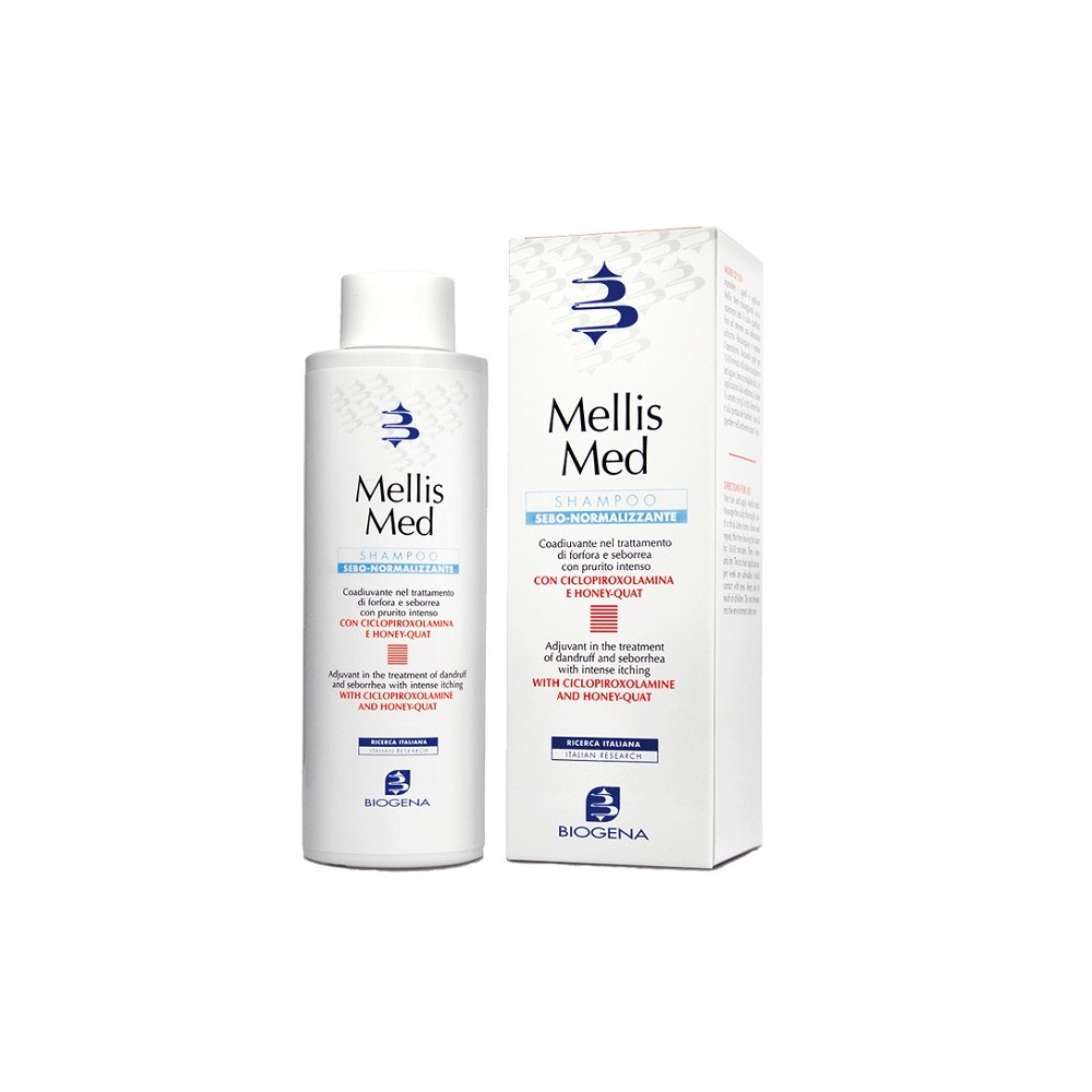 Biogena Mellis Med Shampoo Sebo-Normalizzante Anti-Forfora Grassa E Prurito 125 ml 