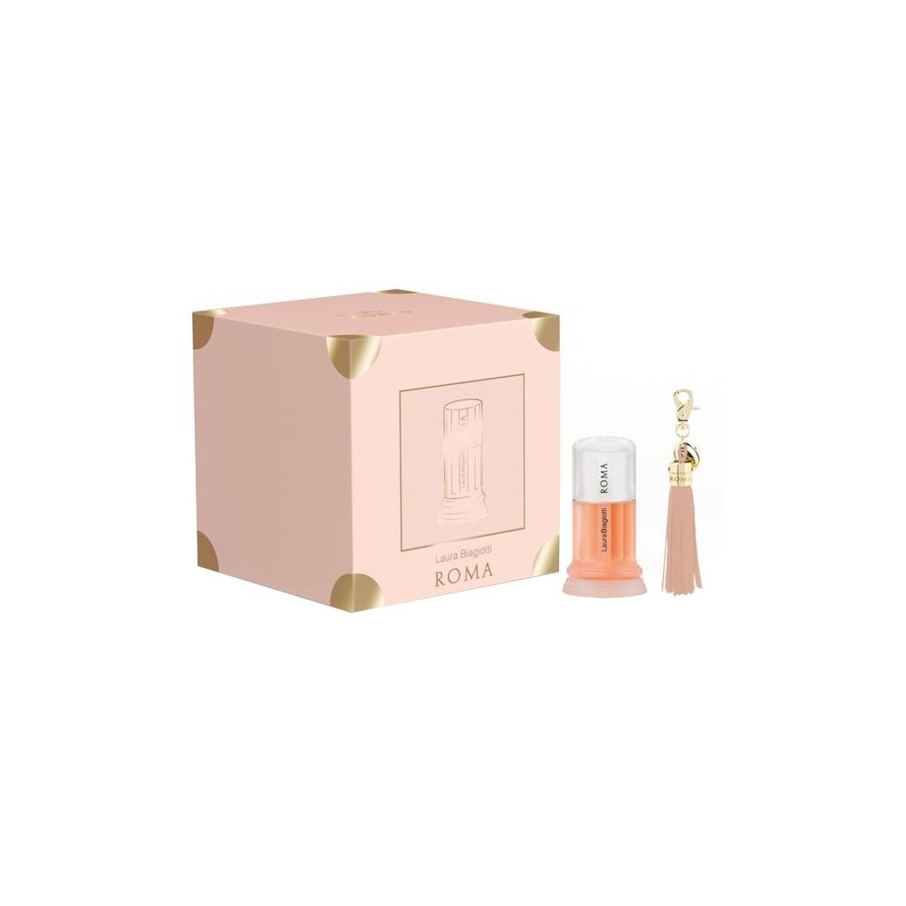 Laura Biagiotti Roma Donna 25 ml + Charm Portachiavi Cofanetto 